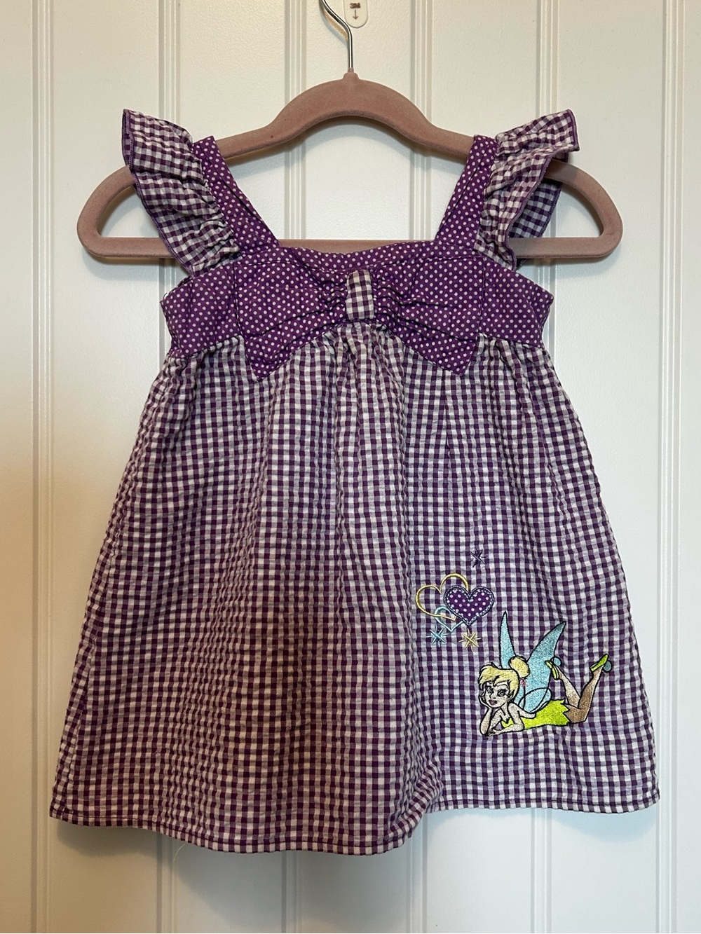 Tinkerbell Gingham Toddler Top Disney